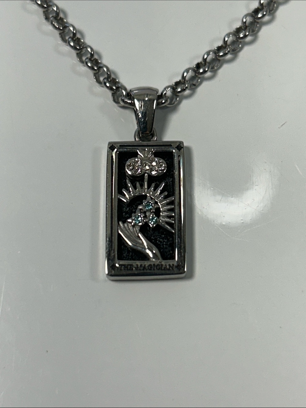 NWT “The Magician” Tarot Card Charm Necklace
